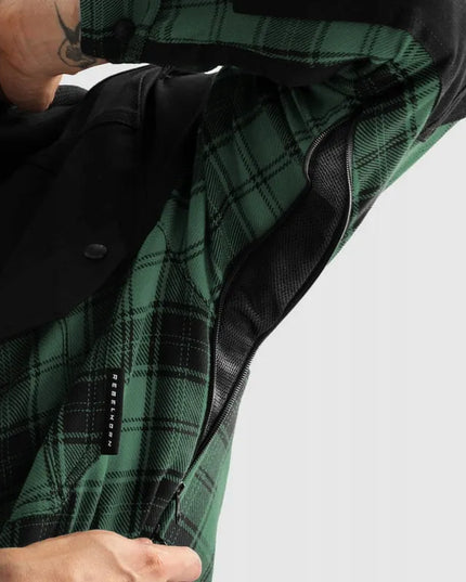 Vyriška tekstilinė motociklininko striukė Rebelhorn Shifter Black Green