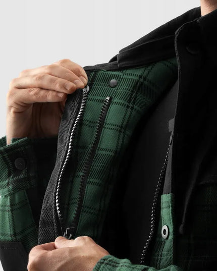 Vyriška tekstilinė motociklininko striukė Rebelhorn Shifter Black Green