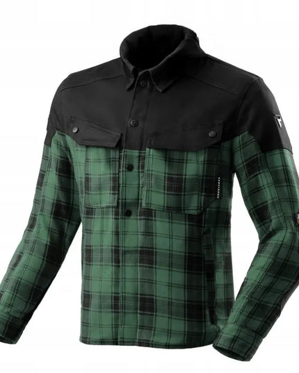 Vyriška tekstilinė motociklininko striukė Rebelhorn Shifter Black Green