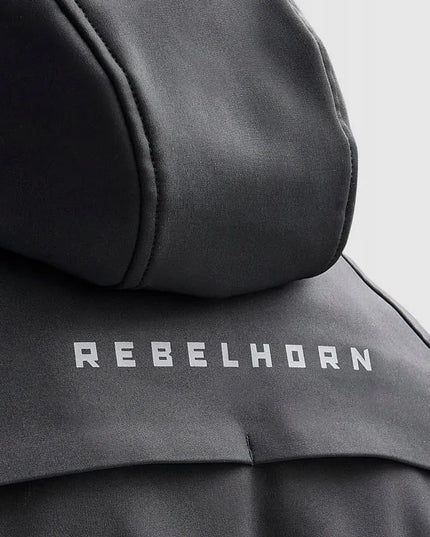 REBELHORN SLASH vyriška tekstilinė motociklininko striukė, juoda