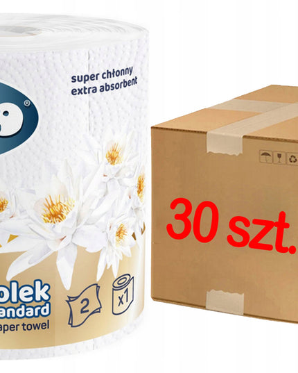 Virtuvinis popierinis rankšluostis Słonik Jumbo 2W, 300 lapelių, ekonomiškas - 30 vnt.