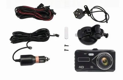 Automobilinis vaizdo registratorius jutikliniu ekranu Full HD su galinio vaizdo kamera