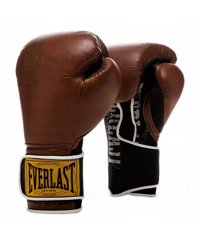 EVERLAST 1910 CLASSIC bokso pirštinės, rudos, 14 oz + DOVANA