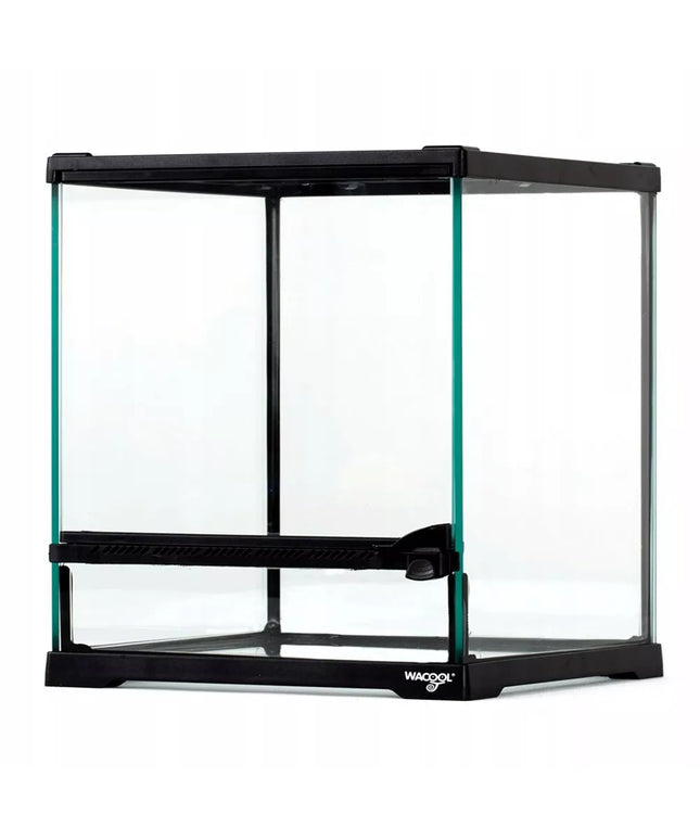 REPTI-ZOO HK18 stiklinis terariumas 21x21x20 cm su vandeniui atspariu dugnu