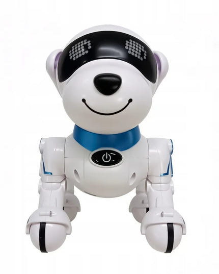 Interaktyvus robotas šuniukas, valdomas nuotoliniu būdu ir programuojamas
