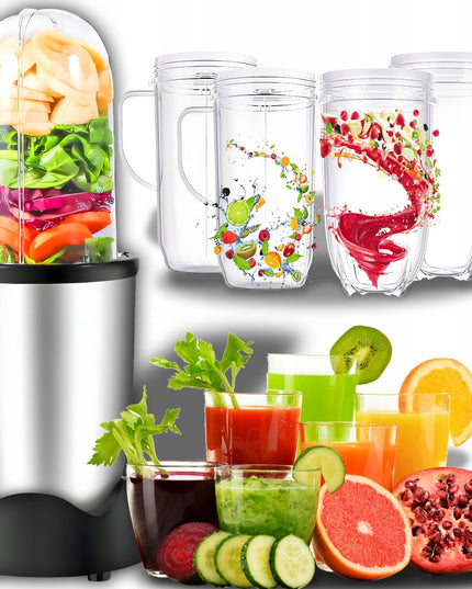 Virtuvės kombainas Stacionarusis maišytuvas 600W Daugiafunkcinis + 2 puodeliai gėrimui