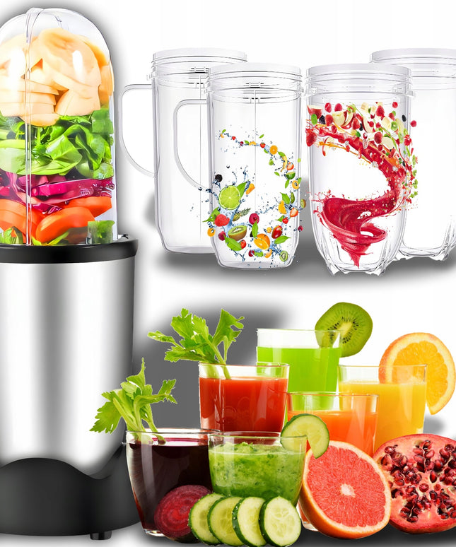 Virtuvės kombainas Stacionarusis maišytuvas 600W Daugiafunkcinis + 2 puodeliai gėrimui