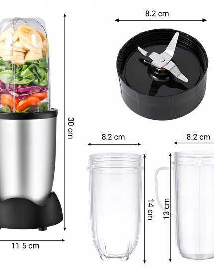 Virtuvės kombainas Stacionarusis maišytuvas 600W Daugiafunkcinis + 2 puodeliai gėrimui