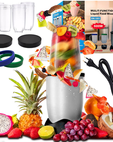 Virtuvės kombainas Stacionarusis maišytuvas 600W Daugiafunkcinis + 2 puodeliai gėrimui