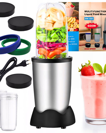 Virtuvės kombainas Stacionarusis maišytuvas 600W Daugiafunkcinis + 2 puodeliai gėrimui
