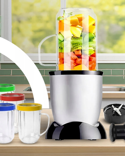 Virtuvinis kombainas maišytuvas su sulčiaspaudės funkcija 4x puodeliai XXL rinkinys