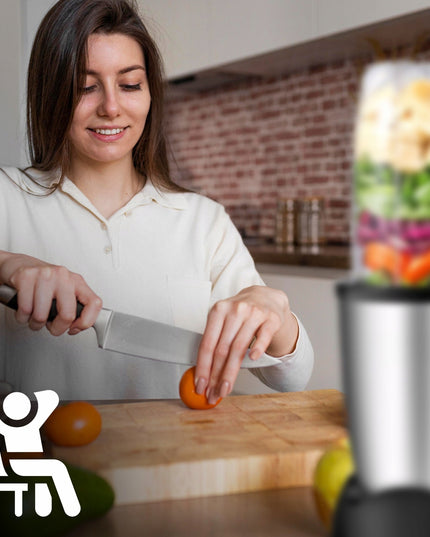 Virtuvinis kombainas maišytuvas su sulčiaspaudės funkcija 4x puodeliai XXL rinkinys