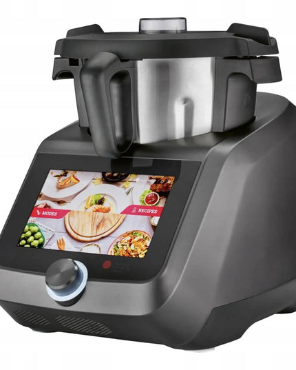 Virtuvinis robotas „SilverCrest Monsieur Cuisine Smart 2025“, antracito spalvos, su Wi-Fi ir programėle