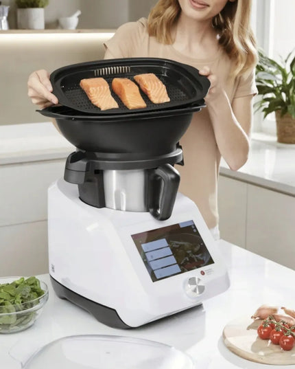 Virtuvės robotas SilverCrest Monsieur Cuisine Smart 2025 su Wi-Fi ir aplikacija