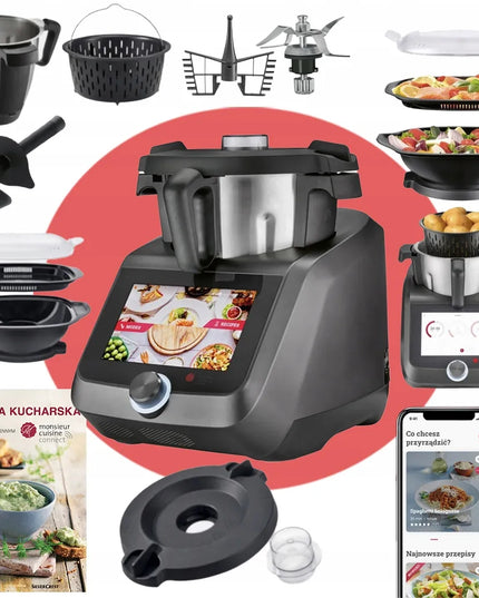 Virtuvinis robotas „Lidlomix Monsieur Cuisine Smart“ antracito spalvos 2026 + „Wi-Fi“