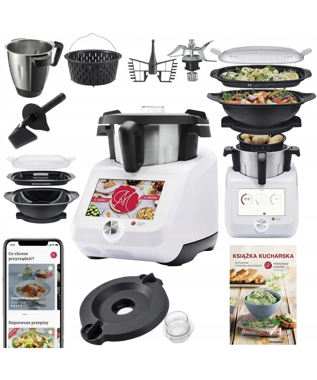 Virtuvinis robotas SilverCrest Monsieur Cuisine Smart 8 Wi-Fi 2025