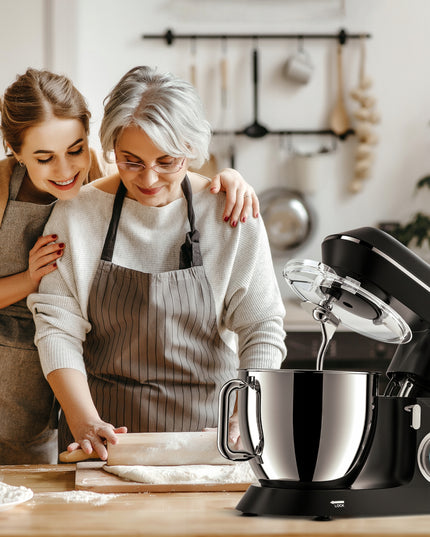 Virtuvės kombainas planetinis maišytuvas 6,5 L rinkinys didelis dubuo daugiafunkcinis 2000 W