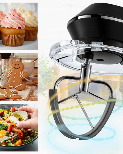 Virtuvės kombainas planetinis maišytuvas 6,5 L rinkinys didelis dubuo daugiafunkcinis 2000 W