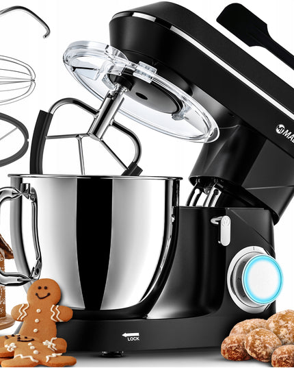 Virtuvės kombainas planetinis maišytuvas 6,5 L rinkinys didelis dubuo daugiafunkcinis 2000 W