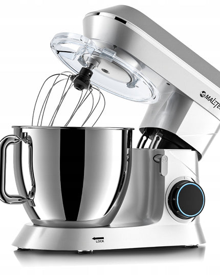 Virtuvinis kombainas planetinis maišytuvas daugiafunkcis rinkinys sidabrinis 6,5L 2000W