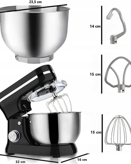 PLANETINIS VIRTUVINIS KOMBAINAS SU DUBENIU 3IN1 DAUGIAFUNKCINIS MAIŠYTUVAS 3200W GALIA 6L