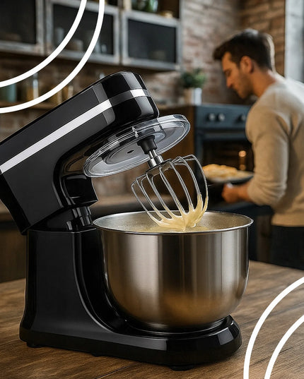 RETOO planetarinis virtuvės kombainas su 6L dubeniu, daugiafunkcis maišytuvas 3 viename 3200W XL