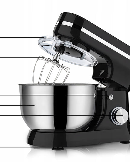 Planetinis virtuvės robotas su 6L dubeniu, daugiafunkcis 3in1 XL maišytuvas 3200W