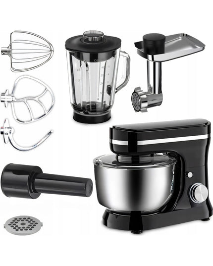 Planetarinis virtuvės kombainas su dubeniu, trintuve ir mėsos malūnėliu „Retoo CookMaster“ 5in1 3200W