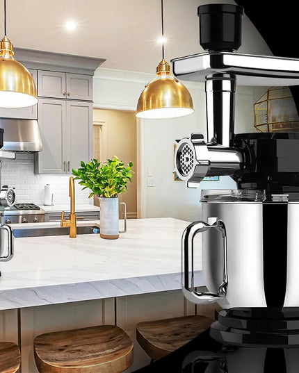 Planetarinis virtuvės kombainas su dubeniu, trintuve ir mėsos malūnėliu „Retoo CookMaster“ 5in1 3200W