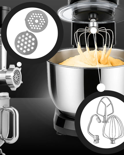 Planetarinis virtuvės kombainas su dubeniu, trintuve ir mėsos malūnėliu „Retoo CookMaster“ 5in1 3200W