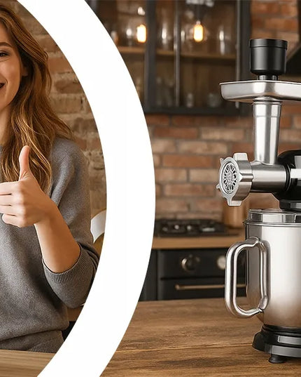 Planetarinis virtuvės kombainas su dubeniu, trintuve ir mėsos malūnėliu „Retoo CookMaster“ 5in1 3200W