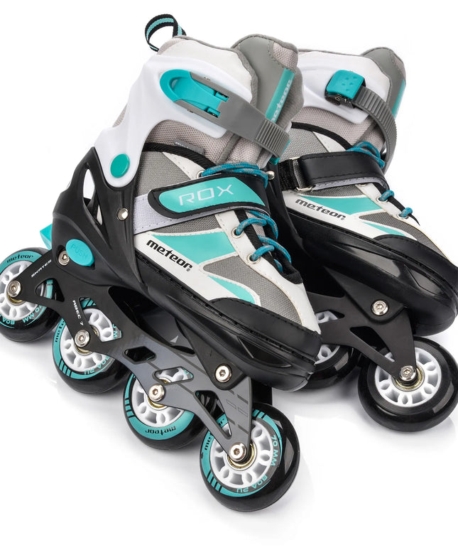 Reguliuojami riedučiai Meteor ROX S 30-33 ABEC7 PU 80A ratai