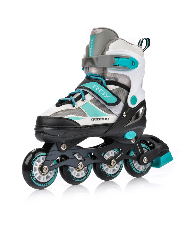 Reguliuojami riedučiai Meteor ROX S 30-33 ABEC7 PU 80A ratai
