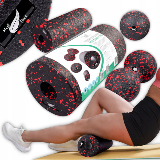 EPP putplasčio volelio, kamuoliuko ir duobalo masažo rinkinys, 4 vnt.