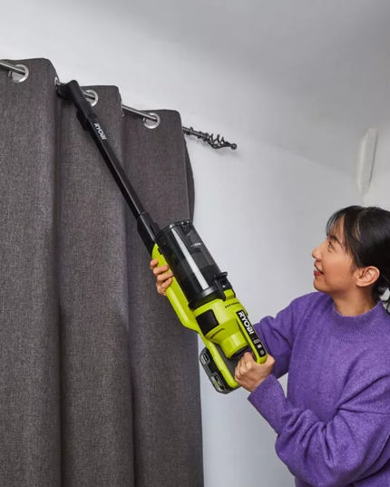 RYOBI rankinis belaidis vertikalus akumuliatorinis dulkių siurblys ONE+ RSV18BL-0