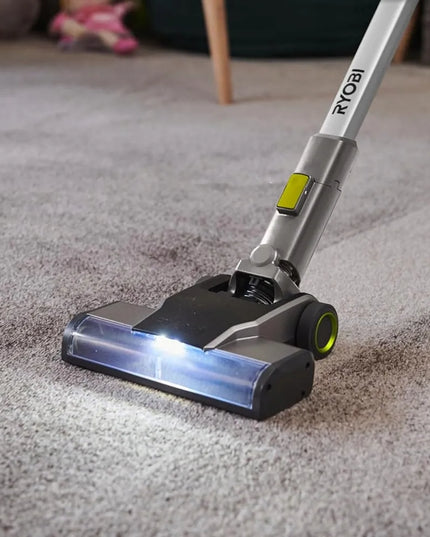 RYOBI RSVS18-1C20G vertikalusis dulkių siurblys, 30 AW, 18 V, 2,0 Ah akumuliatorius ir įkroviklis