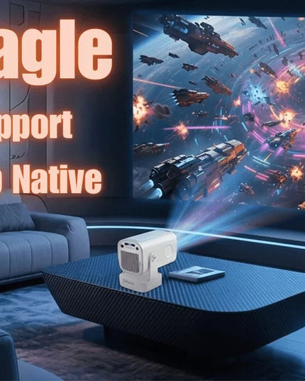 Mini LED projektorius Reagle R-MOVIELUM-P30, Android 14, 4K, Smart TV, Wi-Fi