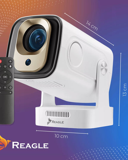 Mini LED projektorius Reagle R-MOVIELUM-P30, Android 14, 4K, Smart TV, Wi-Fi
