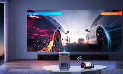 Mini LED projektorius Feegar Show WiFi 5G Bluetooth