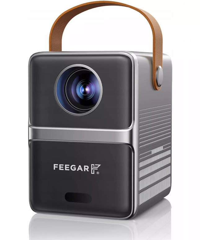 Mini LED Nešiojamas Projektorius TV Feegar SHOW WiFi 5G Bluetooth FOCUS