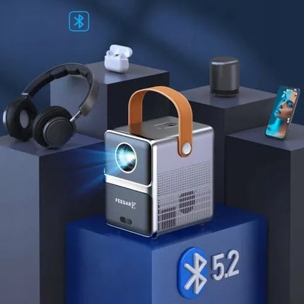 Mini LED projektorius Feegar Show WiFi 5G Bluetooth