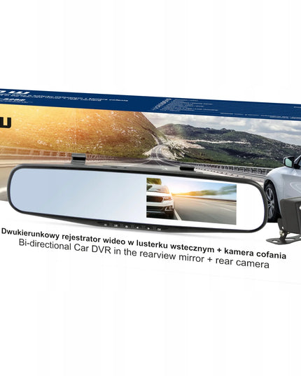 Automobilinis vaizdo registratorius Blow F600 Full HD su dviem kameromis