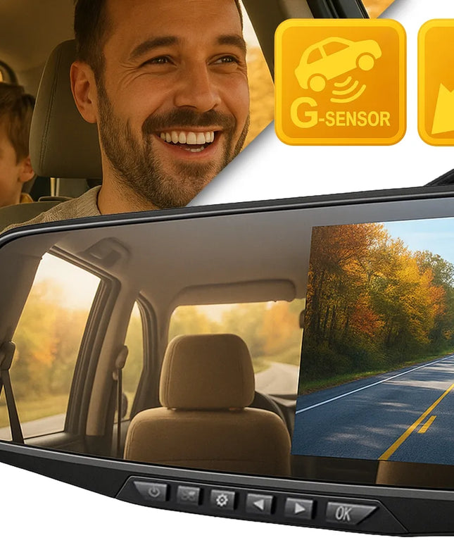 Automobilinis vaizdo registratorius Blow F600 Full HD su dviem kameromis