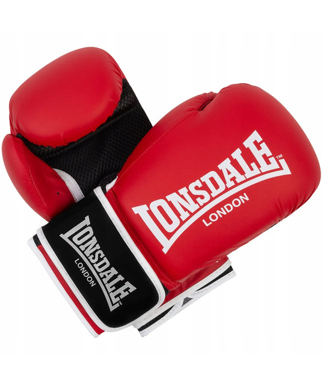 Lonsdale ASHDON bokso pirštinės 12 oz, raudonos/juodos