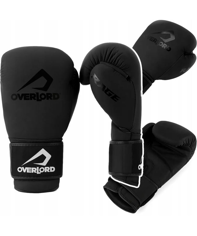 Overlord Rage bokso pirštinės, juodos, 14oz