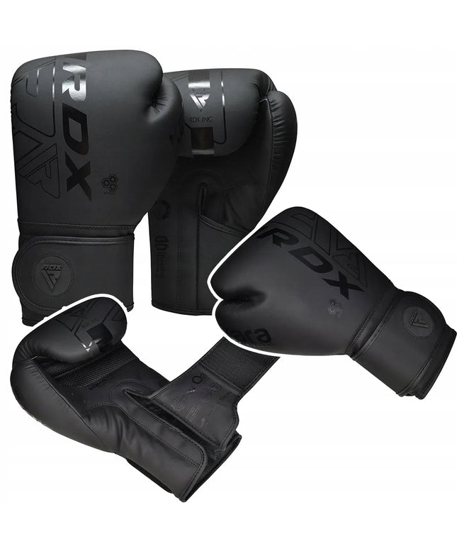 RDX F6 Kara bokso pirštinės, juodos, 12 oz