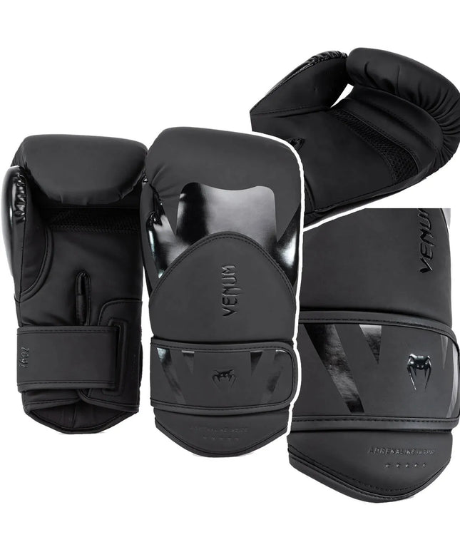 Venum Challenger 4.0 bokso pirštinės, juodos, 14 oz
