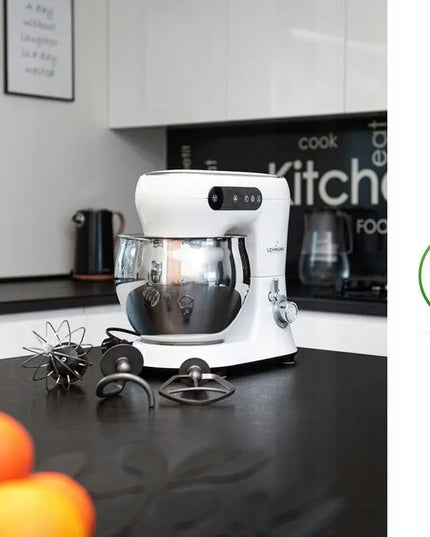 Virtuvinis robotas Lehmann Hyssop v2, impulsinis režimas, 6 greičiai, 5 l, baltas, 1300 W