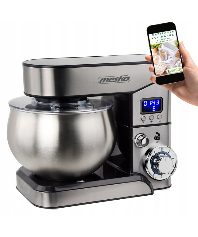 Planetinis virtuvės kombainas 2000W, 5L indas, LCD ekranas