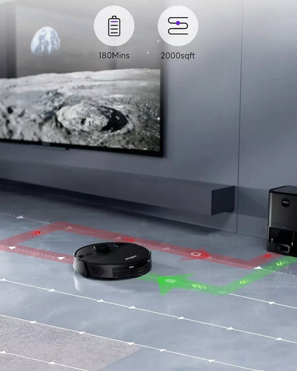 MONSGA MS1 MAX robotas siurblys-šluostė su savaiminio ištuštinimo stotele